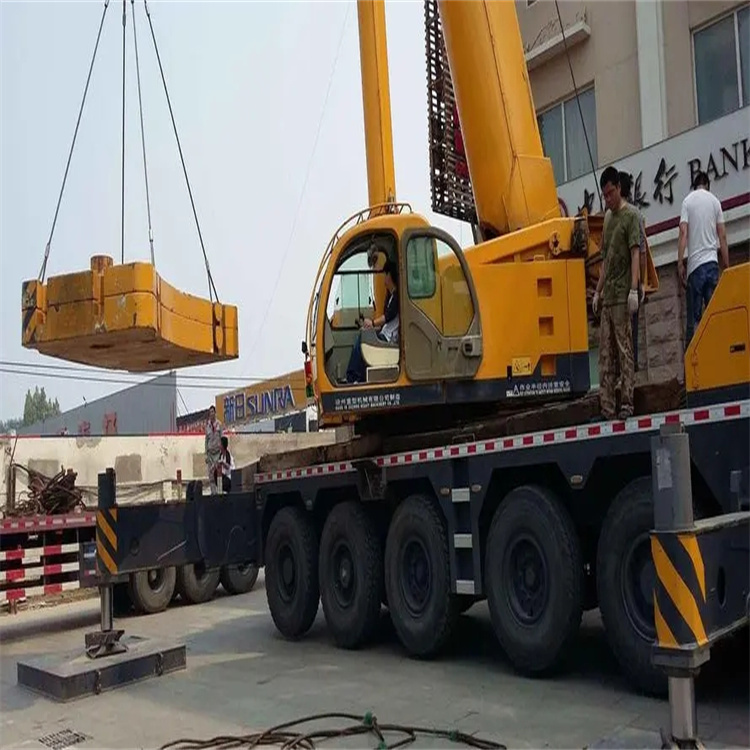 郑州当地吊车出租|机器吊装|75吨|工厂搬迁服务